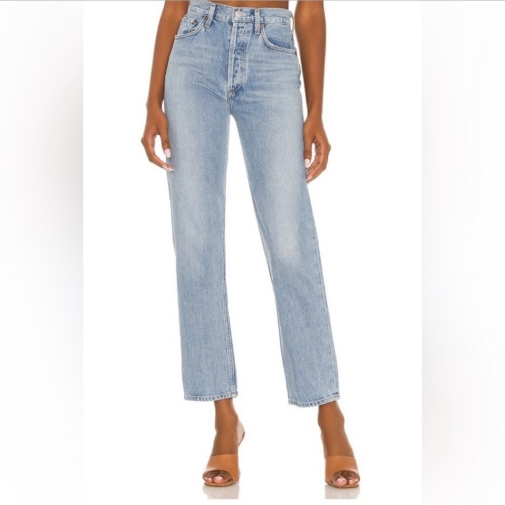 Agolde 90's Pinch Waist A154D-1141 High Waist Straight Jeans - Size 23